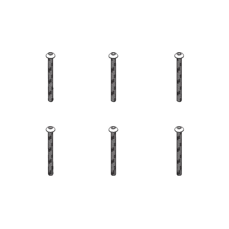 PD861-087 - B head hex screw HM4*45   6pcs