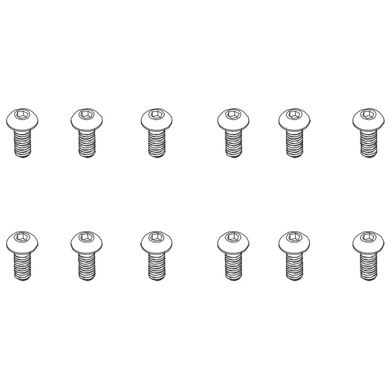 PD861-095 - B head hex screw HM4*10   12pcs