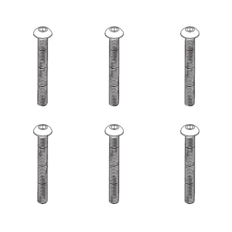 PD861-096 - B head hex screw HM4*36   6PCS