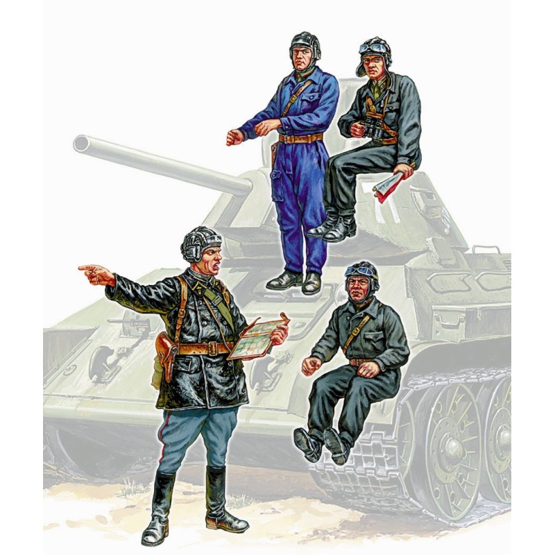 Z3504 - WWII Soviet Tank Crew (4 Figures)
