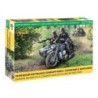 Z3717 - German WWII Zuendapp K800 Motorcycle with Sidecar & Crew
