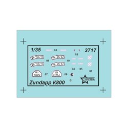Z3717 - German WWII Zuendapp K800 Motorcycle with Sidecar & Crew