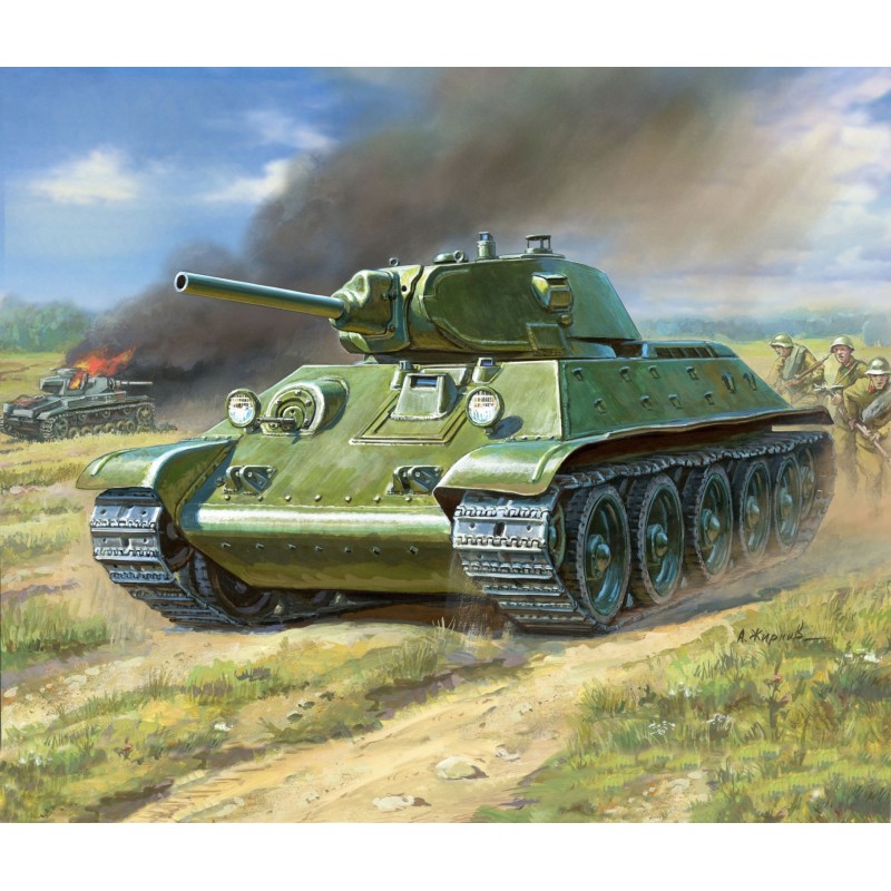 Z6101 - 1/100 Soviet Tank T-34/76