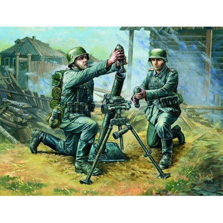 Z6111 - 1/72 German 81mm Mortar with Crew