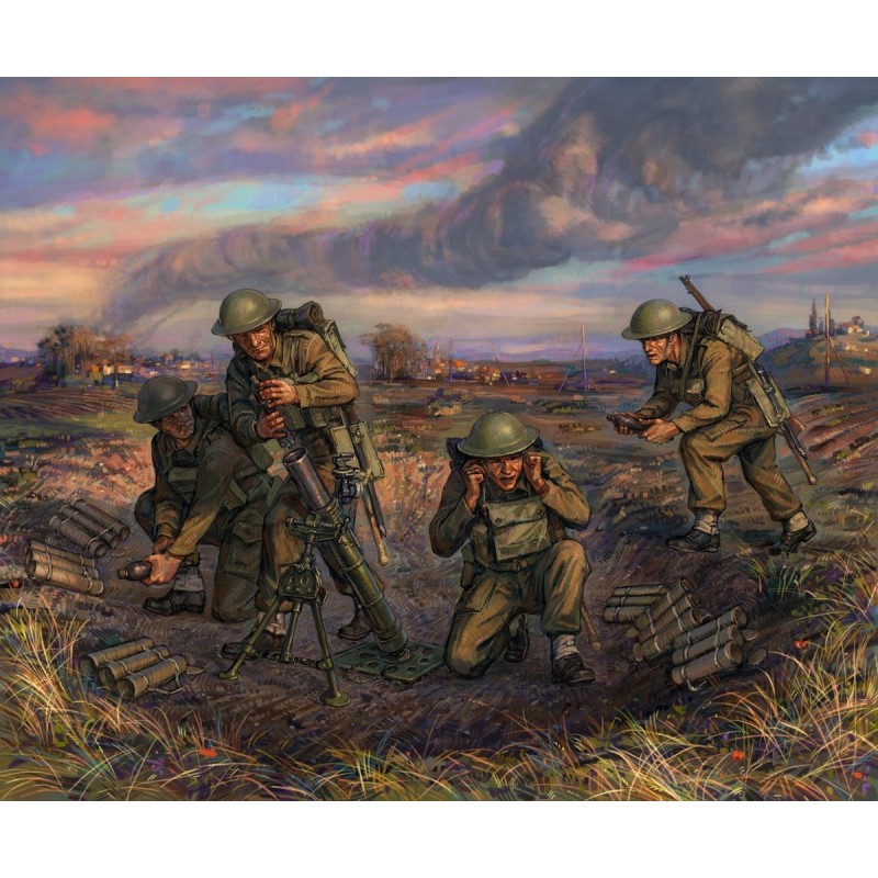 Z6168 - 1/72 British Mortar W/Crew 1939-42