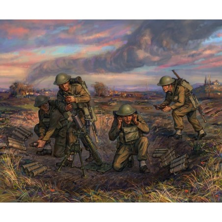 Z6168 - 1/72 British Mortar W/Crew 1939-42