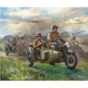 Z6277 - Soviet M-72 Sidecar Motorcycle W/Crew