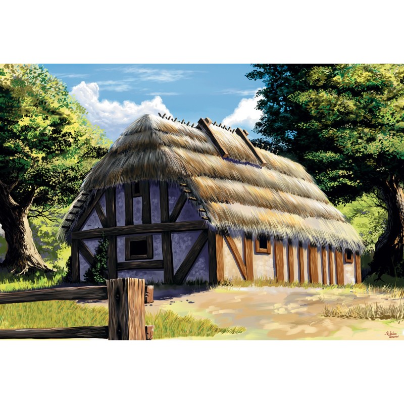 Z8532 - European thatched country house RR