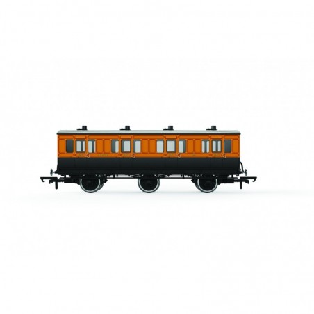 R40289 - LSWR, 6 Wheel Coach, 1st Class, 490 - Era 2