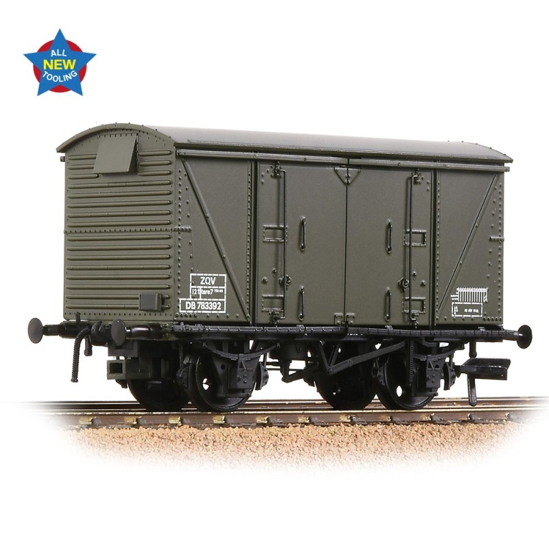 38-875 - BR 12T 'Vanwide' Ventilated Van BR Departmental Olive Green