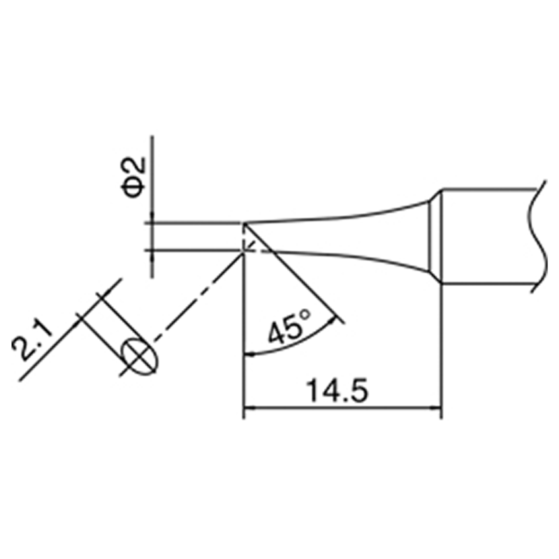 DCS-T2C - T-2C Tip (for DCS-ST2065, ST60, ST80 & AT689A)