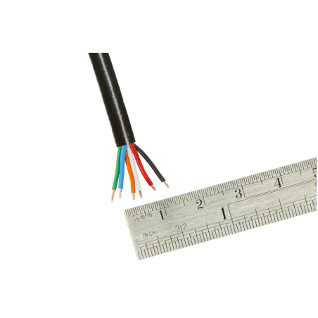 DCW-6CD - DCC Control Bus Wire per metre (7x 0.2mm) 6 Core