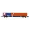 R60224 - Touax, KFA Container Wagon with 2 Containers - Era 11