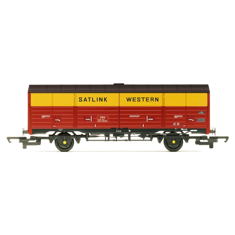 R60229 - RailRoad Satlink Western, 45t ZRA Closed Van, KDC201003 - Era 8