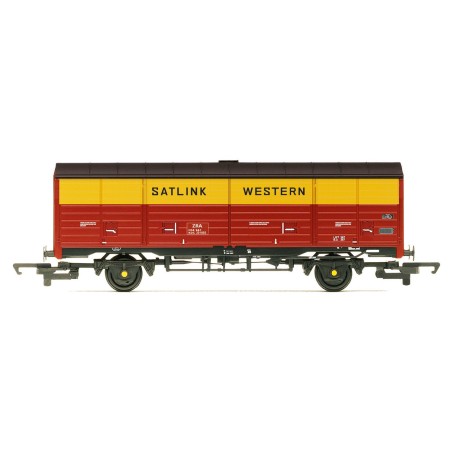 R60229 - RailRoad Satlink Western, 45t ZRA Closed Van, KDC201003 - Era 8