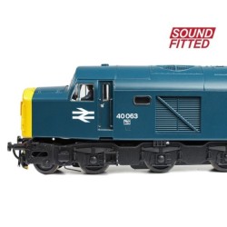 32-490SF - Class 40 Centre Headcode (ScR) 40063 BR Blue