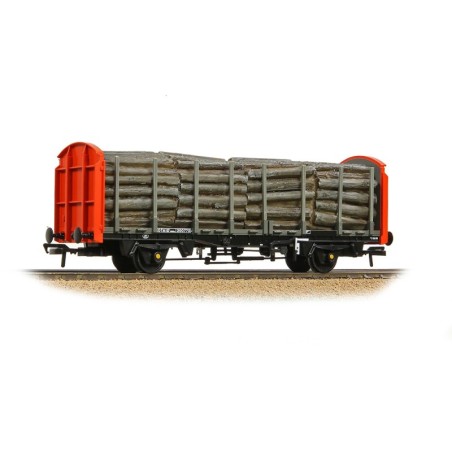 38-300B-BR OTA Timber Wagon BR Railfreight Red [WL]