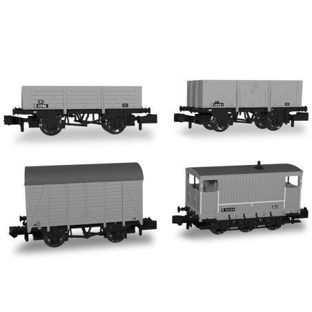 SECR Wagons Pack 1 – BR Livery Freight Train