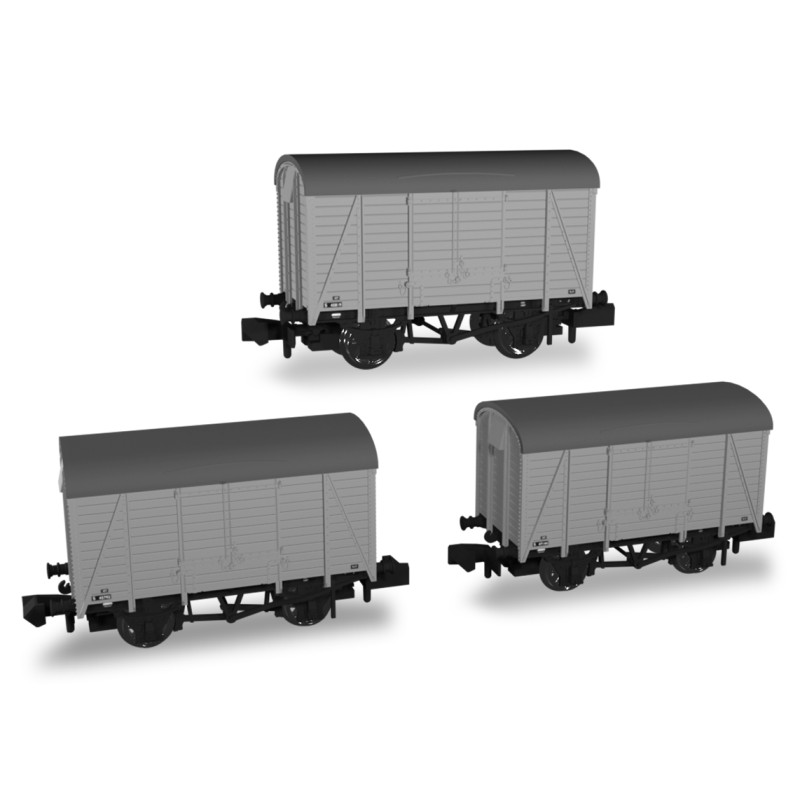 SECR Wagons Pack 4 – BR Livery 10t Covered Vans (Dia.1426)