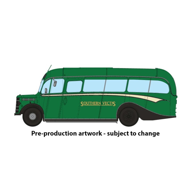 Bedford OB – EDL638, Southern Vectis (dark green)