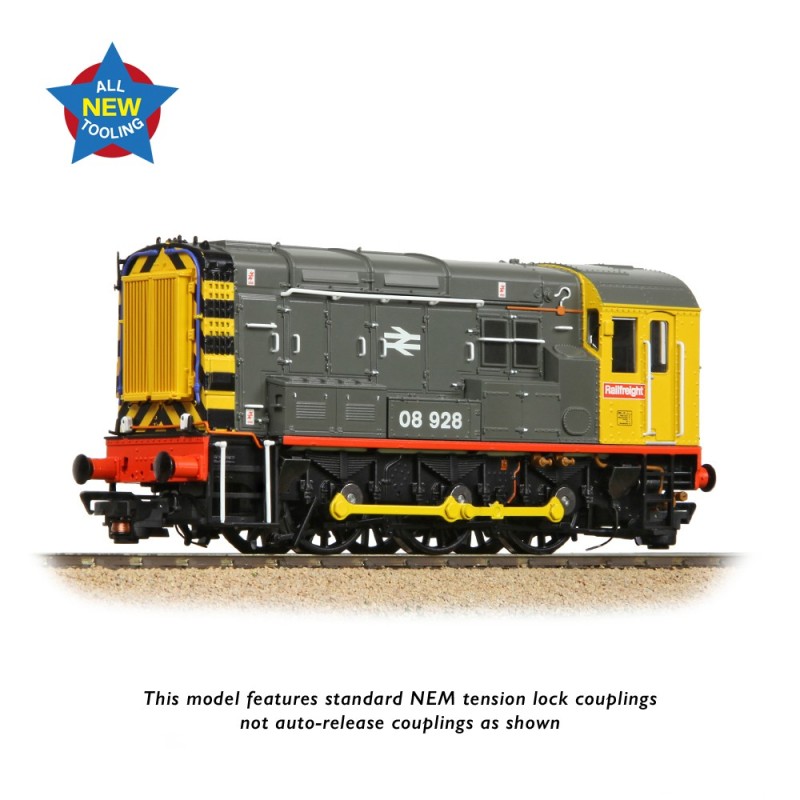 Class 08 08928 BR Railfreight (Red Stripe)