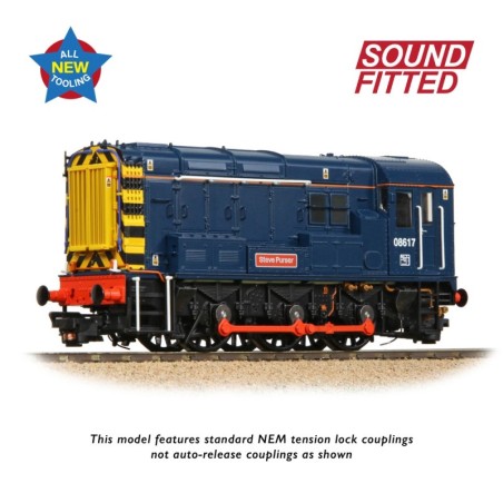 Class 08 08617 'Steve Purser' BR Blue