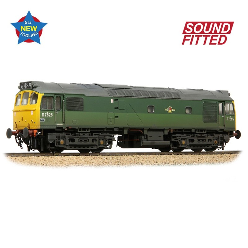 Class 25/2 D7525 BR Two-Tone Green (Full Yellow Ends) [W]