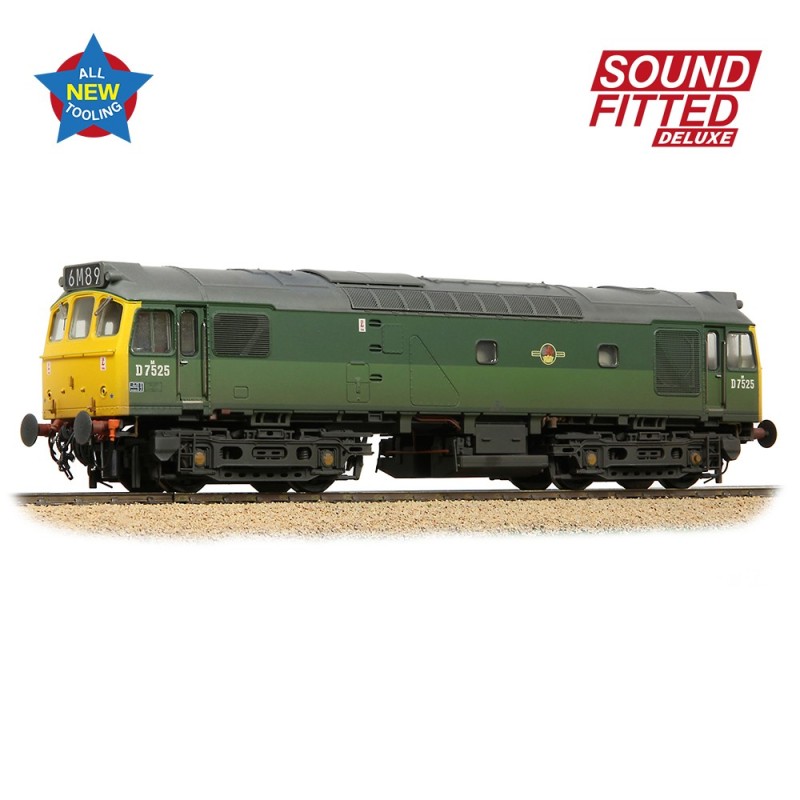 Class 25/2 D7525 BR Two-Tone Green (Full Yellow Ends) [W]