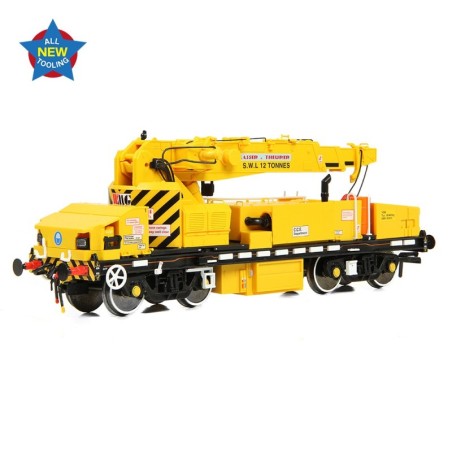 Plasser 12T YOB Diesel-Hydraulic Crane DRP81513 Departmental Yellow