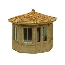 Octagonal Summer House - Brown