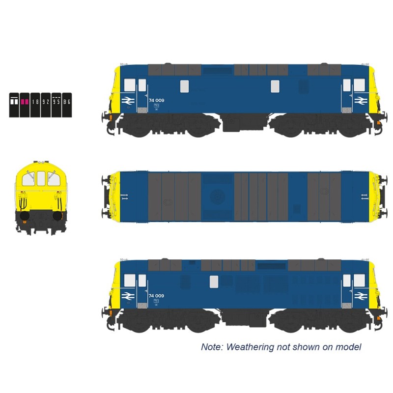 E82010 - Class 74 Electro-Diesel 74009 BR Blue [W]