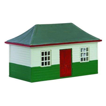 44-1014 - Wooden Pagoda Shed White & Green