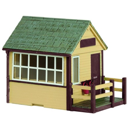 44-1015A - Narrow Gauge (OO9) Signal Cabin Brown