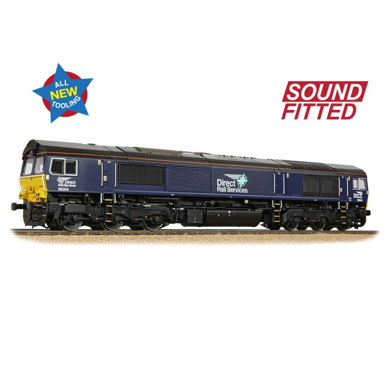 50-009SF - Class 66/3 66304 DRS Compass (Small Logo)