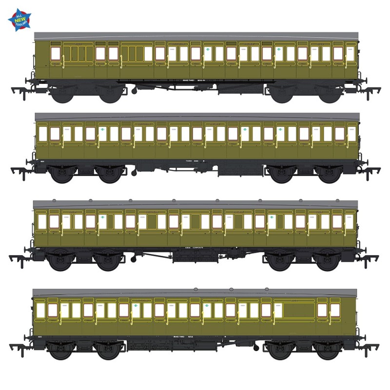 E86021 - LBSCR 54ft 'Isle of Wight' 4-Coach Pack SR Maunsell Green