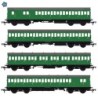 E86024 - LBSCR 54ft 'Isle of Wight' 4-Coach Pack BR (SR) Green