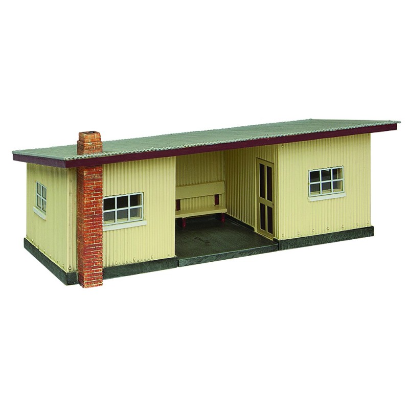 47-0160B - Narrow Gauge (NG7) Corrugated Station Brown & Cream