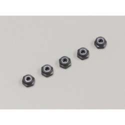 K.1-N2630N - Nylon Lock Nuts M2.6 x3.0mm (5) Kyosho
