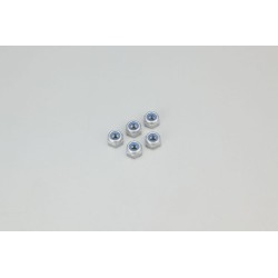 K.1-N3033N - Nylon Lock Nuts M3x3.3mm (5) Kyosho