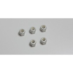 K.1-N3043N - Nylon Lock Nuts M3x4.3mm (5) Kyosho