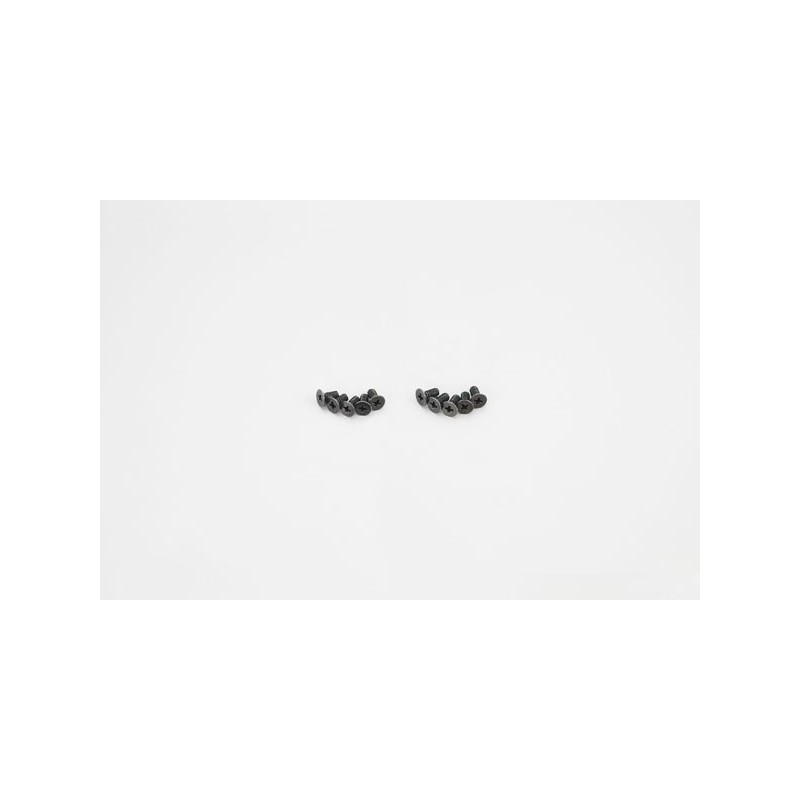 K.1-S32608 - Flat Head Metallic Screws M2.6x8mm (10) Kyosho