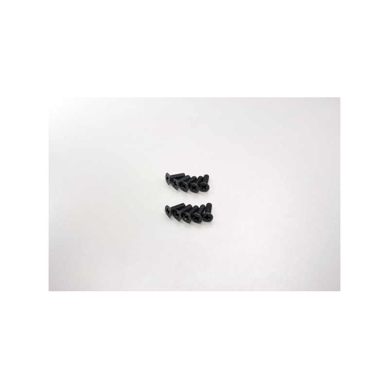 K.1-S33010 - Flat Head Metallic Screws M3x10mm (10) Kyosho