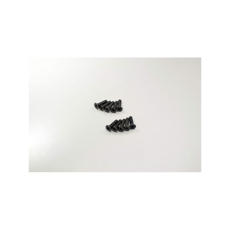 K.1-S33012 - Flat Head Metallic Scrws M3x12mm (10) Kyosho