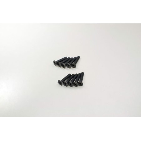 K.1-S33016 - Flat Head Metallic Screws M3x16mm (10) Kyosho