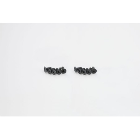 K.1-S34012 - Flat Head Metallic Screws M4x12mm (10) Kyosho