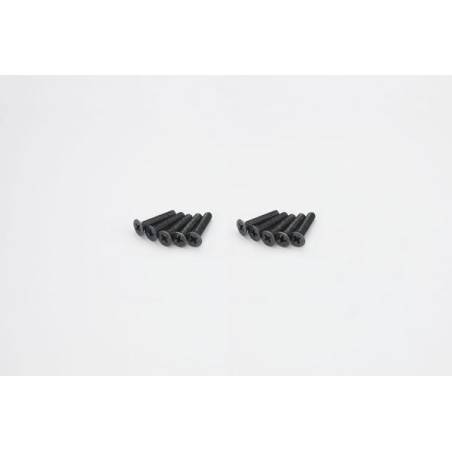 K.1-S34020 - Flat Head Metallic Screws M4x20mm (10) Kyosho
