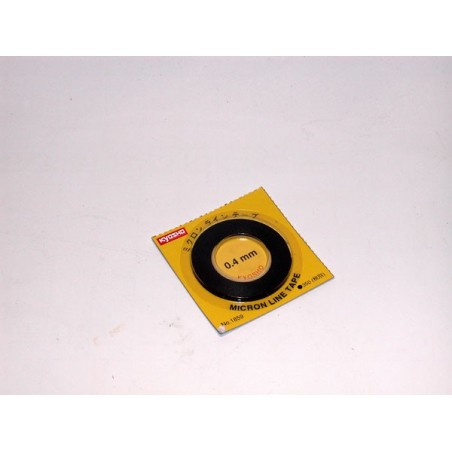 K.1859 - Black Micron Tape 0.4mm x 8m Kyosho