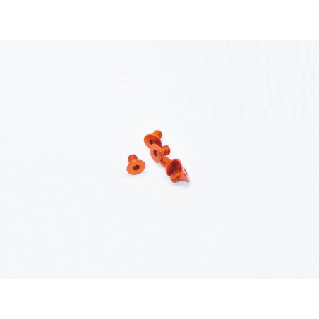 AM14CS3005-O - ALU SCREW ALLEN COUNTERSUNK M3X5 ORANGE (7075)
