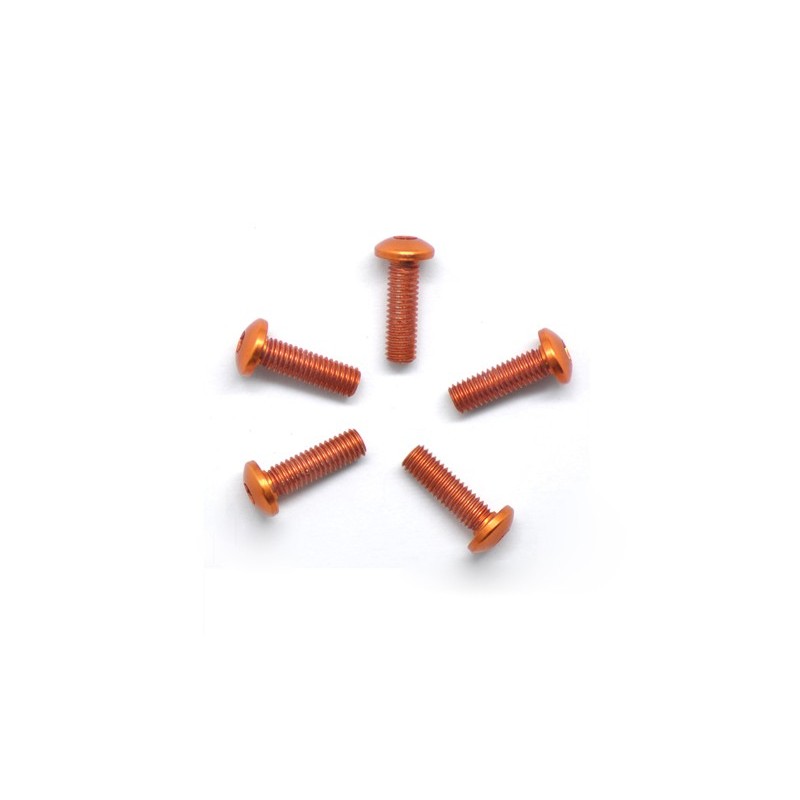 AM14RH3010-O - ALU SCREW ALLEN ROUNDHEAD M3X10 ORANGE (7075) (5)