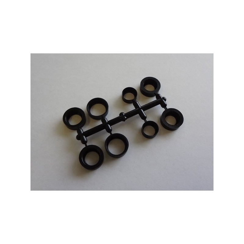 K.UMW704-02 - Rear Alu Hub Carrier Bearing Collar Set RB5-RB6-RB7-ZX5-RT5-SC Kyosho